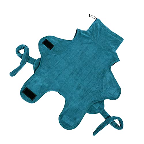 Yardwe Hunde-Pyjama Hundebademantel Haustier Bademantel Hunde-PIPI-Pads Trockenmantel für Hunde PIPI-Pads für Hunde Welpenunterlagen Dackel Nachthemd für Haustiere plüschige Robe Green von Yardwe