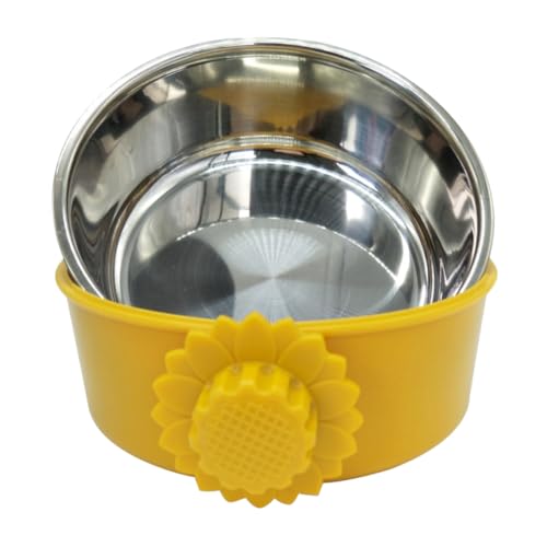 Yardwe Hunde trinkflasche pet Water Bottle trinkflasche mit tragegurt Dog Bowl dogbowl hundeschale Hundehüttenschüsseln Hundewasser wasserflasche Wasserkocher für Haustiere Yellow von Yardwe