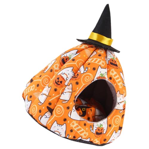 Yardwe Igel Versteck Hamster Winterbett Ratte Hamsterhaus Bett Für Kleine Tiere Winterhaus Chinchilla Kürbisnest Papageiennest Frettchenbett Halloween Spielzeug Warmes Kleines von Yardwe