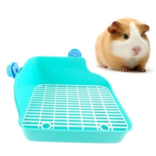 Yardwe Töpfchentrainer Für Haustiere Ecktoilette Für Kleintiere Spitzenarbeit Geeignet Für Hamster Rennmäuse Hasen Chinchillas Meerschweinchen Frettchen Zufällige Farbe von Yardwe