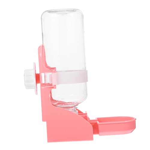 Yardwe Kaninchentrinker Welpe Hase Spender Hundekiste Wassernapf Nager Trinkflasche nagetier trinkflasche wasserflasche Heimtierbedarf Futterautomat für Haustierkäfige pp Rosa von Yardwe