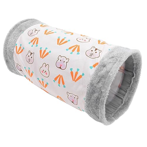 Yardwe Enrichment Toys Bunny Hole Crinkle Tunnel Haustier-schlaftunnel für Kleintiere Bequemes Faltbares Katzenspielzeug von Yardwe