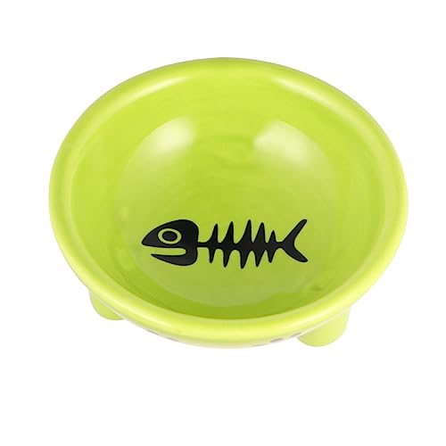 Yardwe Katzenfutter pet Supplies Dog Bowl Katzennapf Keramik Katzen schüssel Bowl schüssel bowlenschüssel Hundenapf Haustiernapf Futternapf für Hunde Futternapf für Haustiere Green von Yardwe