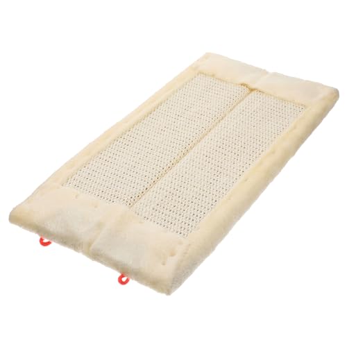 Yardwe Sisal-kratzbrett für Katzen Wandkratzmatte für Katzen Beige Schützt Möbel und Wände von Yardwe