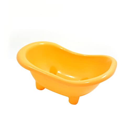 Yardwe Kleintierbadebecken Hamster Bathtub Small Animal Bathtub Pet Bathtub Rat Bathtub Gerbil Bathtub Mice Bathtub Badewanne für Haustiere Hamster badewanne Hamsterbadewanne Yellow von Yardwe