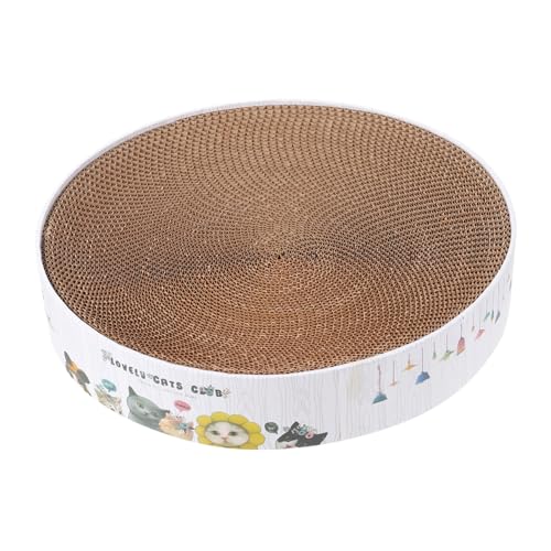 Yardwe Kratzbaum Für Katzen Kätzchen Spielzeug Kratzplatte Für Katzen Krallenauflage Aus Sisal Schüsselförmiges Kratzbrett Für Katzen Runder Katzenkratzer Die Katze Katzennest Wellpapier von Yardwe