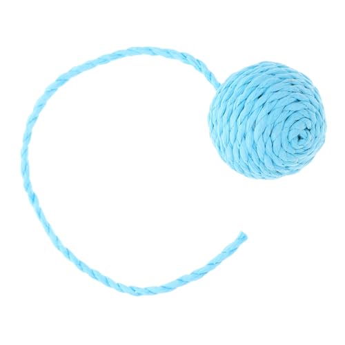 Yardwe Kratzbaum-Papierball für Katzen für Katzen interaktives katzenspielzeug Papierseil Katzenball Crinkle-Katzenspielzeug Crinkle-Bälle für Katzenspielzeug Sky-Blue von Yardwe