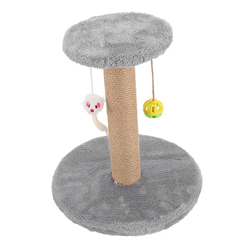 Yardwe Kratzbaum für Katzen aus Sisal Katzenbedarf bequemer Katzenkratzbaum Spielzeuge Verschleißfester Katzenkratzer Katzenkratzbaum aus Sisal Haushalt Bergsteiger Katzenständer Pole von Yardwe