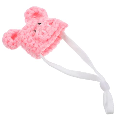 Yardwe Mini-strickmütze Kleines Haustier Süßer Kleiner Hut Süßer Hamsterhut Mini-hamsterhut Kleiner Tierhut Strickmützen Für Hunde Kleiner Hamsterhut Kleine Hüte Eidechse Rosa Garn von Yardwe