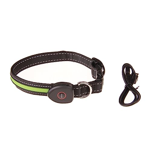 Yardwe LED LED-Haustierhalsband blinken personalisierte für Hunde Outdoor-Halsband für Haustiere gebührenpflichtig Halskette Hundehalsband beleuchteter Kragen Pitbull Kettenblatt von Yardwe