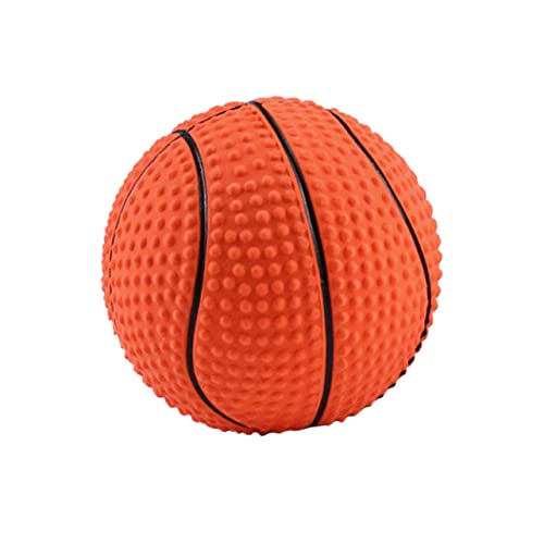 Yardwe Pet Basketball interaktives knete Molar- Kauer Hundespielzeug interaktiv Backenzahn Backenzahnspielzeug für Hunde Emulsion Orange von Yardwe