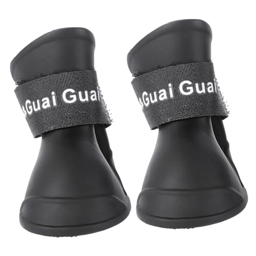 Yardwe Schneestiefel Gummi-Regenschuhe für Regenstiefel Hunderegenstiefel für kleine Hunde Haustierschuhe Regenstiefel für Hunde Regenstiefel für Welpen Vier Jahreszeiten Chihuahua von Yardwe