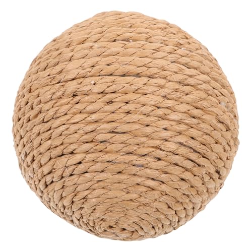 Yardwe Sisalkugel Kätzchen rollender Ball Kratzball für Haustiere interaktives katzenspielzeug Interactive cat Toy Kätzchen Spielzeug Katzenkratzbrett Bälle für Katzen Katzenspielzeugball von Yardwe