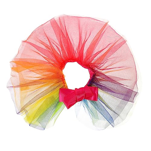 Yardwe Welpe Welpen Sommerkleid Hundekleid Requisite Party-haustierkleidung Hundeprinzessinkleid Regenbogenhund Hundehochzeitskleid Rock Helles Seidengarn Requisiten Mädchen von Yardwe