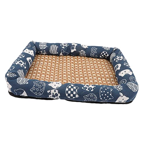 Yardwe Sommerhaustierbett Kühlendes Hundebett Katze Coole Matte tierkühlmatten pet Bed Hundeunterlagen Welpe Hund kühlmatte Platztafel für Hunde das Bett Schlafkissen Sommer pad Hündchen von Yardwe