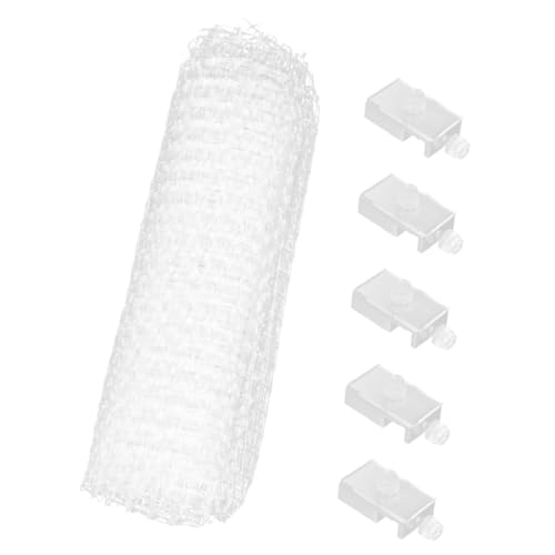 Yardwe Sprungnetz Für Aquarien Mesh Aquariendeckel Aquarium Mesh Deckel Aquarium DIY Maschensieb Luftsieb Netz Für Aquarium Aquarium Skimmer Netz Mini Fischnetz Aquarium Deckel von Yardwe