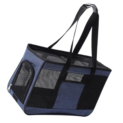 Yardwe Tasche für Haustiere pet Backpack Dog Carrier Bag Reise-Katzentrage im Freien tragbare Haustiertasche Reiserucksack hundekotbeutel Katzentaschen für die Reise Hasenträger Netz Blue von Yardwe