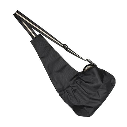 Yardwe Tragetasche für Haustiere Haargummis schwarz Hundewagen waschbare Verstellbarer Schultergurt Reisetaschen Seesäcke für unterwegs Sling-Bag-Haustiertasche mit Einer Schulter Camping von Yardwe