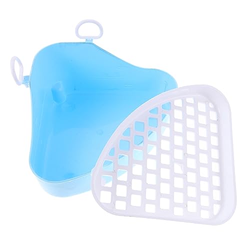 Yardwe Trainingshilfe für die Haustiertoilette Hamster klo kaninchentoilette Hasen klo Dreieckiges Kleintier-Klo kaninchenklo Ding Anlasser Bunny-Trainer-Toilette Töpfchenhalter Plastik von Yardwe