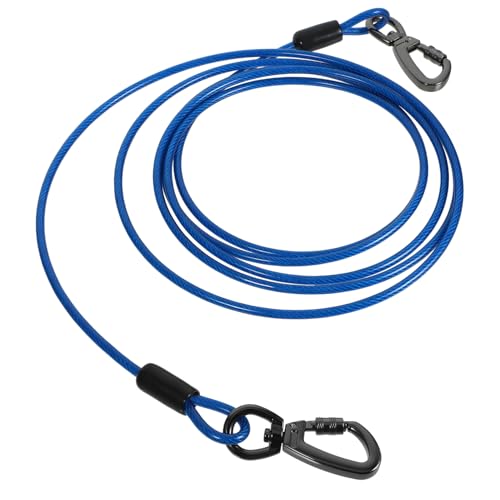 Yardwe Trainingsleine für Outdoor Aktivitäten Lange Wasserfeste Doppelte Karabinerleine aus Robustem Kleinblau für Training und mit Mehreren Hunden Yardwe Trainingsleine für Outdoor Aktivitäten Lange Wasserfeste Doppelte Karabinerleine aus Robustem Kleinblau für Training und mit Mehreren Hunden von Yardwe