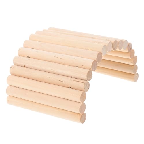 Yardwe Hamsterleiter-Spielzeug 10 X 20 cm Kletterleiter Aus Holz für Den Käfig Sicherer Spaß für Hamster von Yardwe