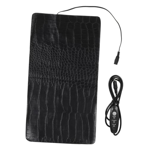 Yardwe USB Heizkissen Wärmelampe Für Welpen Wärmekissen Für Hunde Fisch Hundebett Draußen Heizung Für Reptilien Auto Spielzeugtiere Welpentiere PIPI-Pads Für Hunde Ledermaterial Black von Yardwe