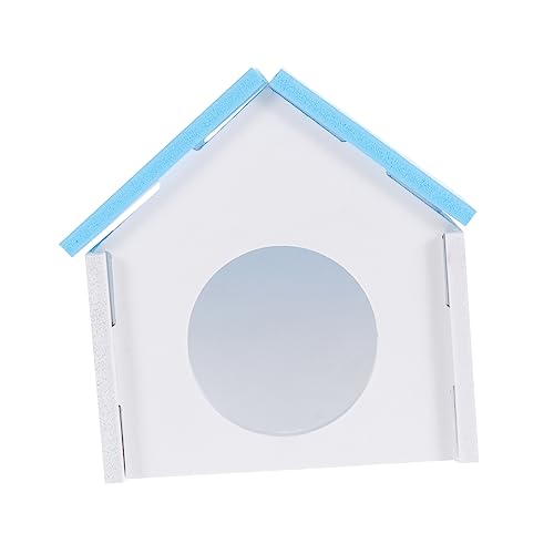 Yardwe Versteck für kleine Tiere Hamsterkäfig dekoratives Haustiernest Hamsterhütte Chinchilla-Versteck kleintierhaus kleintierspielzeug Schlafhaus für Igel Hamsterverstecke PVC Blue von Yardwe