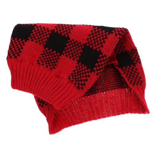 Yardwe hundepullover warm hundepulli Winterkleidung für Hunde Hundekleidung für Kariertes Kleid Weihnachtspullover Warme Kleidung für Welpen Hundepullover Stricken Hündchen Weste Mantel von Yardwe