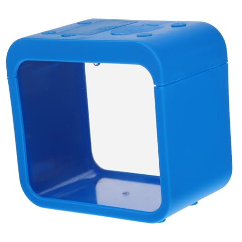 Yardwe kreatives Aquarium Deckel Betta Tank Dekoration Miniaturbausätze Aufzuchtbecken für Fische Tankkot Aquarium Mini Mini-Aquarium Mini-Aquarien klarer Fisch im Aquarium Plastik Blue von Yardwe