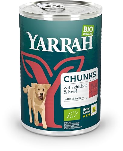 Bio Hund Dose Bröckchen Huhn mit Rind von Yarrah