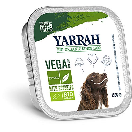 Yarrah 12X150 GR Dog alu brokjes Vega met rozenbottels hondenvoer von Yarrah