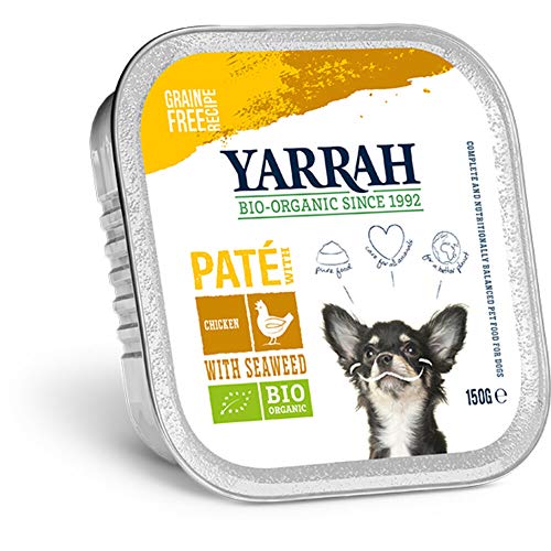 Yarrah 12x150 gr Dog alu Pate kip/zeewier graanvrij hondenvoer von Yarrah