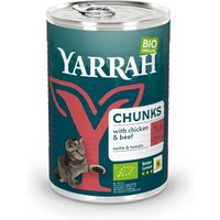 Yarrah Adult Bio Bröckchen 12x405 g Huhn & Rind von Yarrah