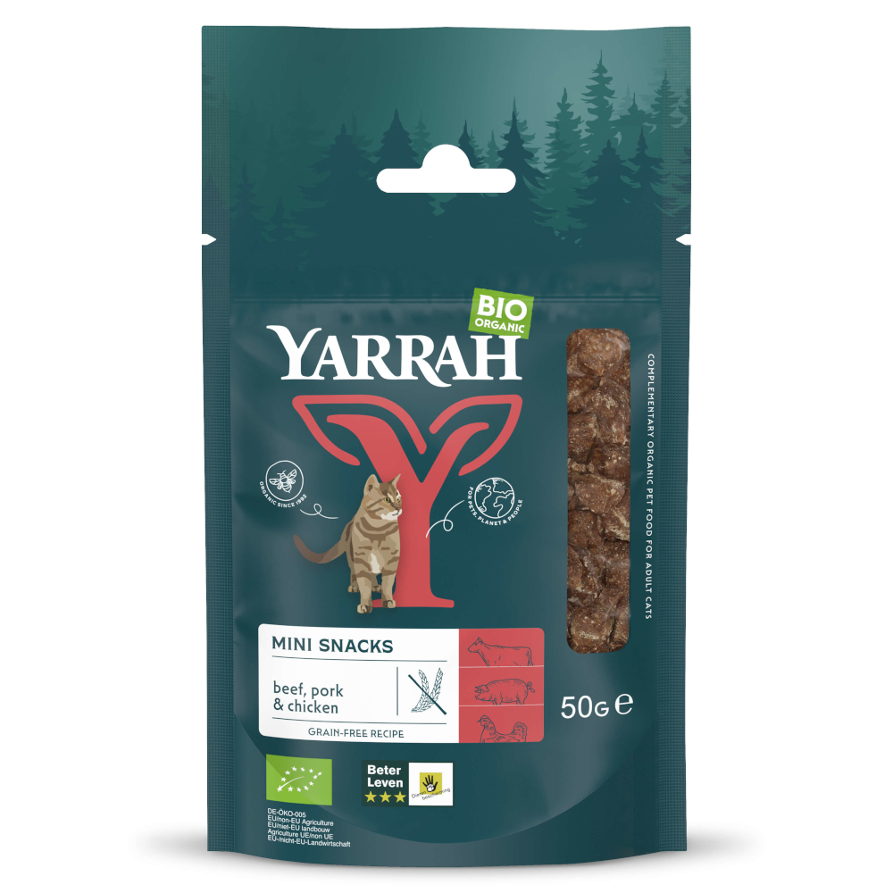 Yarrah Bio Mini Snack für Katzen - 3 x 50 g Yarrah Bio Mini Snack für Katzen - 3 x 50 g von Yarrah