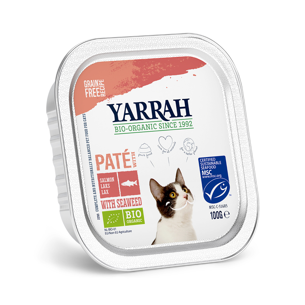 Yarrah Bio Paté 6 x 100 g - Lachs mit Bio Meeresalge von Yarrah