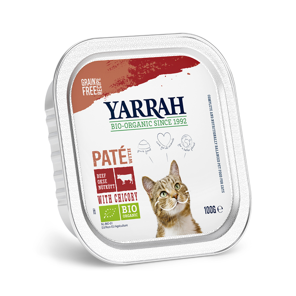 Yarrah Bio Paté 6 x 100 g - Bio Rind mit Bio Zichorie von Yarrah