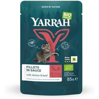 Yarrah Bio Pouch Filets in Soße 14x8 5g Rind von Yarrah