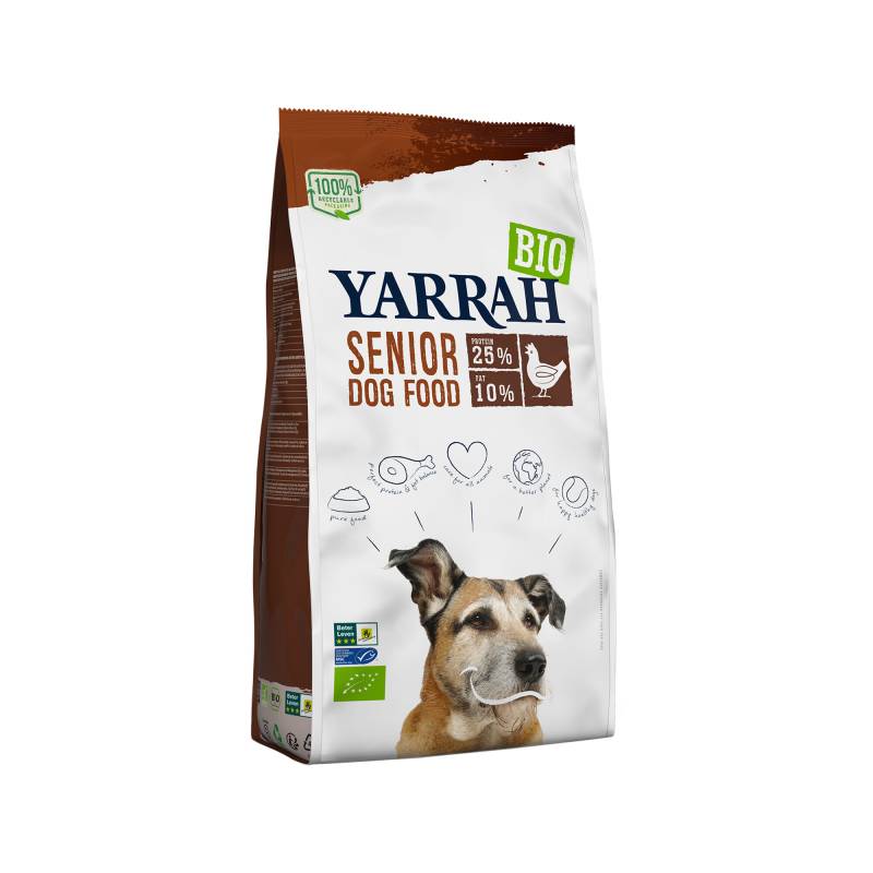 Yarrah Bio Senior Hundefutter - Huhn, Fisch und Kräutern - 2 kg von Yarrah