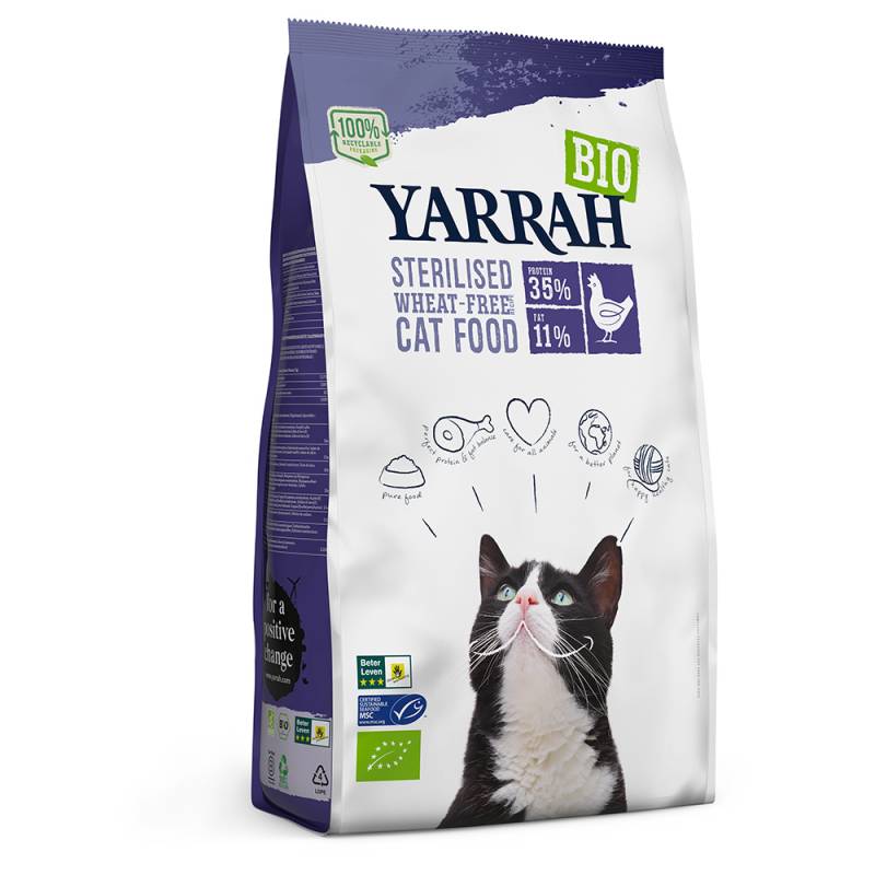 Yarrah Bio Sterilised Weizenfrei mit Huhn - 2 kg von Yarrah