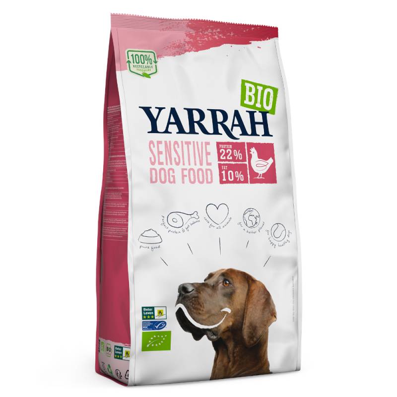 Yarrah Bio zum Sonderpreis! - 10 kg Sensitive mit Bio Huhn & Bio Reis von Yarrah