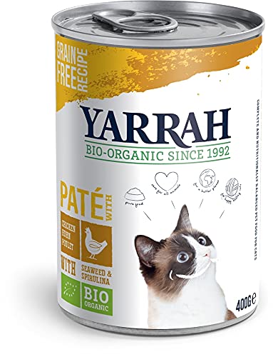 Yarrah | Cat Food - Spirulina & Seaweed Chicken Pate | 12 x 400g (DE) von Yarrah