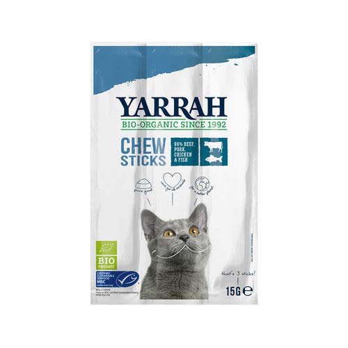 Yarrah - Chew Stick Cat with Beef and Fish Bio 25 x 15 g von Yarrah