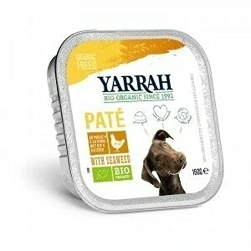 Yarrah - Hundefutter Paté Huhn mit Alge Bio - 12 x 150 g von Yarrah