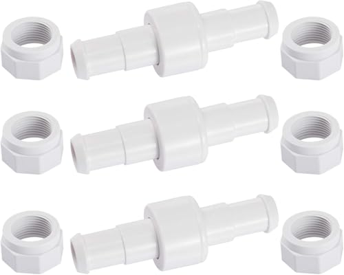 Pool Cleaner Hose Swivel Nut Kits, D20 Pool Schlauch Kugellager Drehgelenk mit D15 Schlauchmuttern Ersatz Nut Kompatibel mit P-o-laris 180, 280, 380, Ersatzteile für Poolreiniger Pool Cleaner Hose Swivel Nut Kits, D20 Pool Schlauch Kugellager Drehgelenk mit D15 Schlauchmuttern Ersatz Nut Kompatibel mit P-o-laris 180, 280, 380, Ersatzteile für Poolreiniger von Yarteim