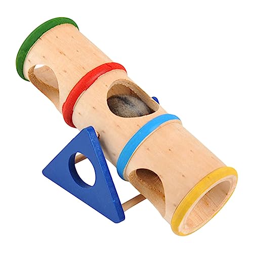 Holzhamsterspielzeug,Holztunnelröhre für Hamster - Holz-Hamster-Mäuse-Tunnelrohr, Spielzeugkäfig-Zubehör für Hamster, Rennmäuse, Meerschweinchen, Rennmäuse Yatlouba von Yatlouba