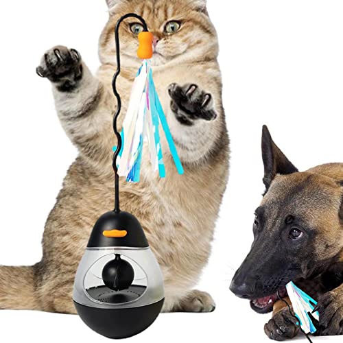 Yatlouba Interaktives Katzen-Tumbler-Spielzeug - Strapazierfähiges undichtes Design-Nahrungsmittelspielzeug,Interaktives Hunde- und Katzenspielzeug, Leckerli-Spender-Spielzeug, Pets Slow Feeder Cat von Yatlouba