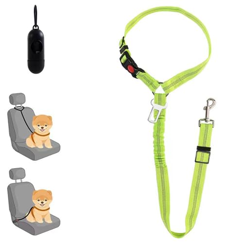 2-in-1-Hundesicherheitsgurt Haustier Auto Sicherheitsgurt kann angepasst werden für Haustierzubehör von Katze und Hundehalsband Hundehalsband von Yawdil