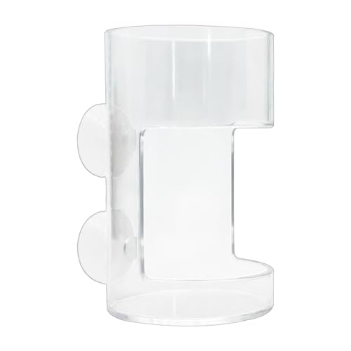 Aquarium Futterspender, Futterspender Aquarium, Saugnapf Betta Feeder Futterspender, Fischfutterspenderrohr, Garn Elen-Futterschale, Transparente Futtermittel, Round von Yaztauho