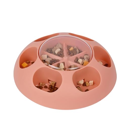 Yaztauho Interaktives Slow Feeder-Spielzeug,Puzzle Slow Feeder-Spielzeug | Treat Dog Slow Feeder Puzzlespielzeug - Training Mental Stimulation Anreicherungsspielzeug Gehirnfutterspender für Hunde von Yaztauho