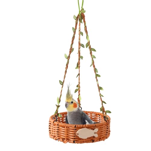 Yaztauho Vogel Nest Für Käfig | Nistkasten Für Kakadus - Handgewebt Atmungsaktiv Nachbildung Rattan Retro Für Lori Kanarienvogel Zum Schlafen Klettern Drinnen Draußen Yaztauho Vogel Nest Für Käfig | Nistkasten Für Kakadus - Handgewebt Atmungsaktiv Nachbildung Rattan Retro Für Lori Kanarienvogel Zum Schlafen Klettern Drinnen Draußen von Yaztauho